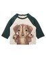 Bebe Austin 3D Dog Baby Tee
