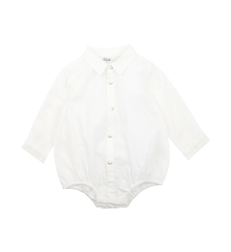 Bebe Liam Ivory Shirt Bodysuit