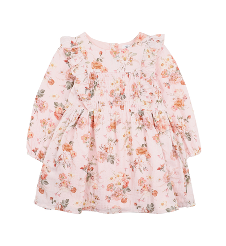 Bebe Dotti Print Smock Dress