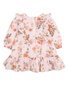 Bebe Dotti Print Smock Baby Dress