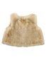 Bebe Pom Pom Faux Fur Baby Vest