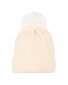 Bebe Cream Pointelle Pom Pom Beanie