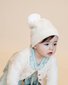 Bebe Cream Pointelle Pom Pom Beanie
