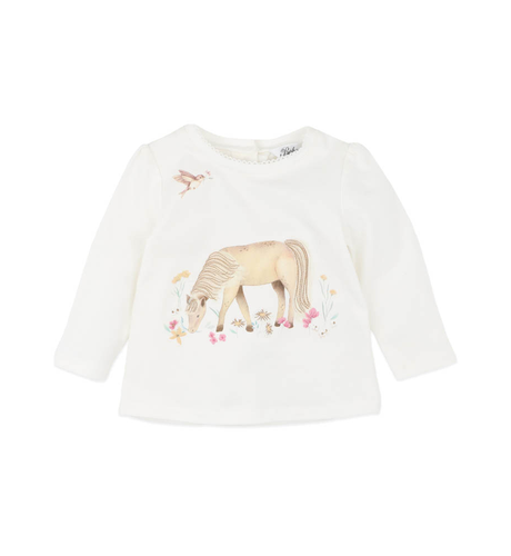 Bebe Winnie Pony Organic L/S Baby Tee