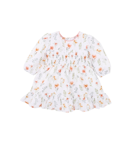 Bebe Gemma Organic Shirred Baby Dress