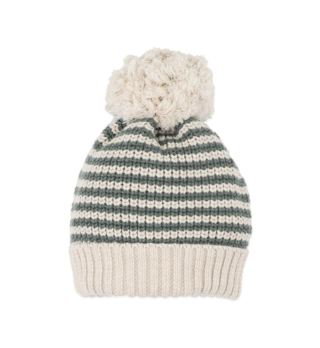 Bebe Otto Stripe Organic Knitted Beanie