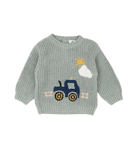 Bebe Hunter Tractor Knitted Baby Jumper