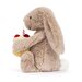 Jellycat Bashful Beige Birthday Bunny (Pre-order, stock due 20 Mar)