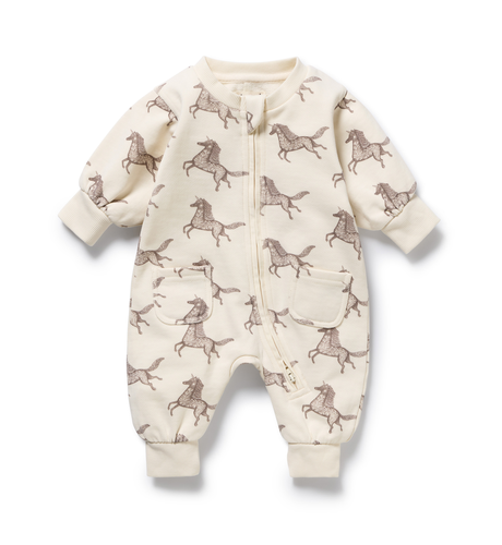Little Unicorn Organic Terry Growsuit