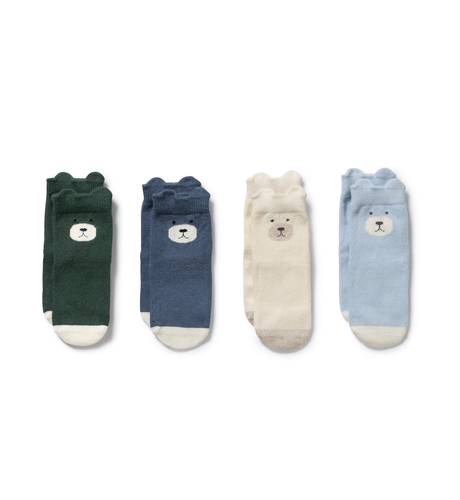 Boys Organic 4 Pack Baby Socks
