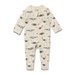 Woolly Whales Organic Zipsuit with Feet