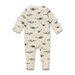 Woolly Whales Organic Zipsuit with Feet