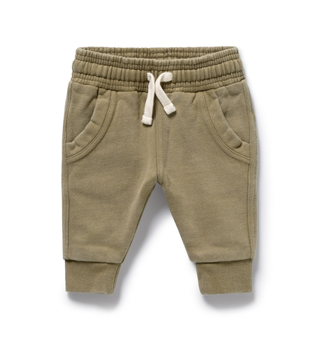 Olive Organic Terry Sweat Pant