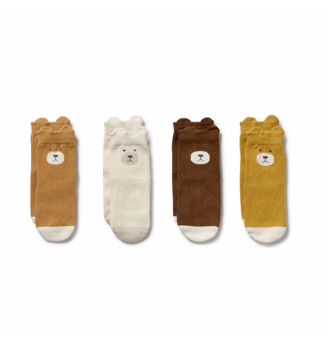 Unisex Organic 4 Pack Baby Socks
