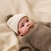 Cream Organic Knitted Bubble Hat