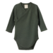 Nature Baby Merino Wool L/S Kimono Bodysuit Pointelle - Thyme