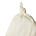 Nature Baby Merino Wool Knotted Beanie Pointelle - Natural