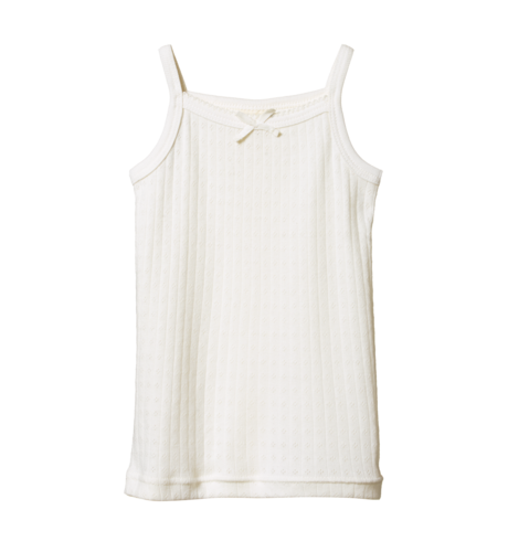 Nature Baby Merino Wool Camisole Pointelle - Natural