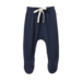 Nature Baby Merino Wool Footed Rompers - Navy