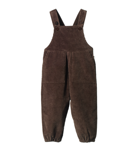 Nature Baby Teddy Overalls - Pinecone