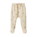 Nature Baby Footed Rompers - Radish Print