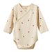 Nature Baby L/S Kimono Bodysuit - Radish Print