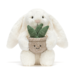Jellycat Cream Bunny With Plant (pre-order, stock due 27 March)
