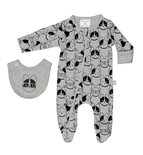 Puppy Love Gift Set-Grey Marle