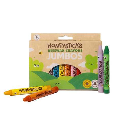 Honey Sticks Beeswax Crayons Jumbos 12pk