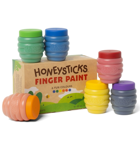 Honey Sticks Finger Paints 6pk
