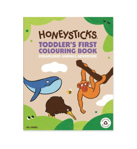 Honey Sticks Toddlers First Colouring Book