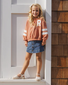 Rylee + Cru Pier Sweatshirt - Poppy