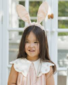 Noralee Bunny Headband - Petal