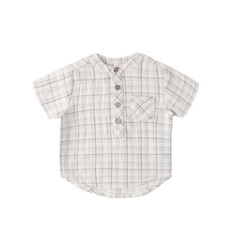 Quincy Mae Jaxson Shirt - Blue Plaid