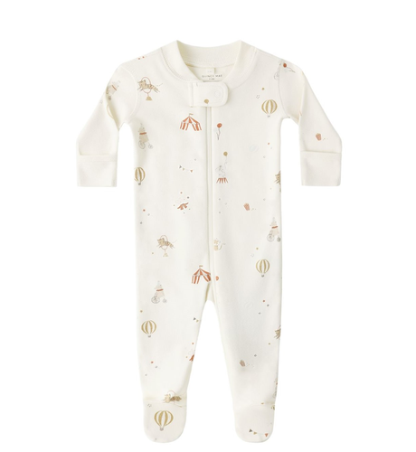 Quincy Mae Zip L/S Sleeper Footie - Carnival