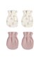 Quincy Mae Scratch Mittens Set - Mauve/Flower Field