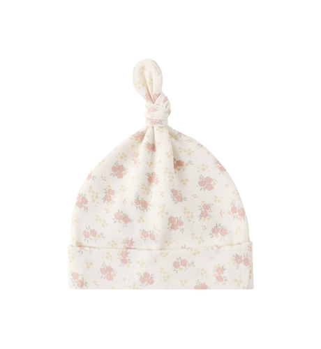 Quincy Mae Knotted Baby Hat - Flower Field