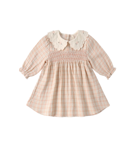 Quincy Mae Callie Dress - Pink Plaid