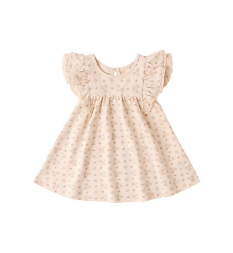 Quincy Mae Flutter Dress - Strawberries