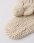 Quincy Mae Bunny Knit Booties - Ecru