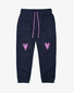 The Girl Club Navy Heart Track Pants