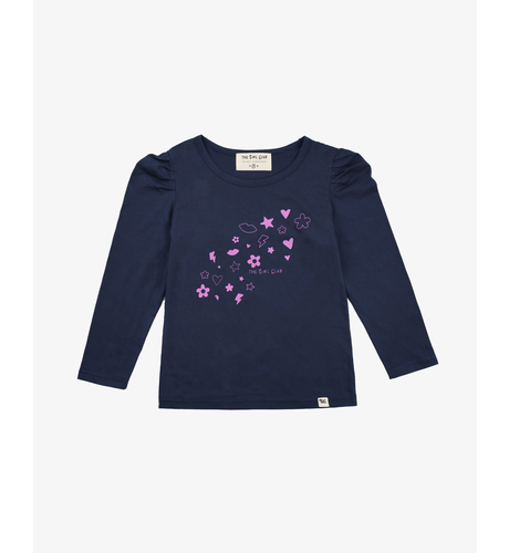 The Girl Club Navy Icons L/S Tee