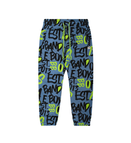 Band Of Boys Blue BOB Graffiti Track Pants
