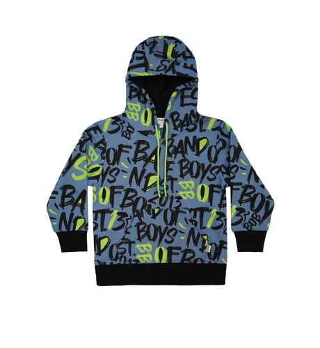 Band Of Boys Blue BOB Graffiti Hood