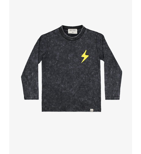 Band Of Boys Black Wash Bones Skate L/S Tee