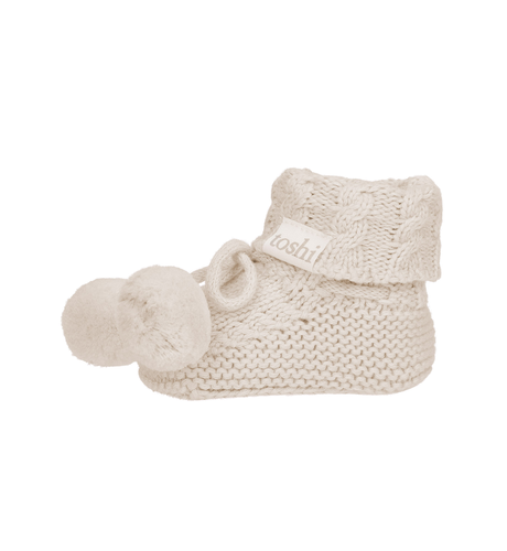 Toshi Organic Booties Yummy - Oatmeal