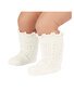 Toshi Organic Socks Knee Frilly Lace - Cream