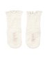 Toshi Organic Socks Knee Frilly Lace - Cream