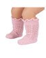 Toshi Organic Socks Knee Frilly Lace - Misty Rose