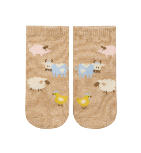Toshi Organic Socks Ankle Jacquard - Farm Buddies